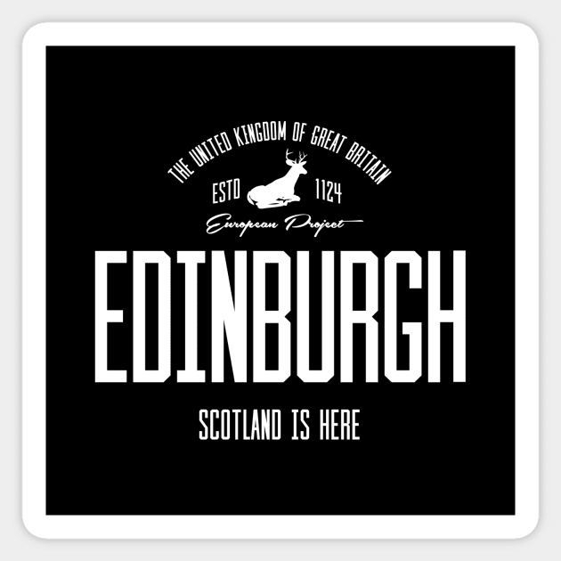 Great Britain, Scotland, Edinburgh Sticker by NEFT PROJECT